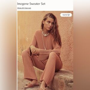 Free People Beach Imogene sweater set S